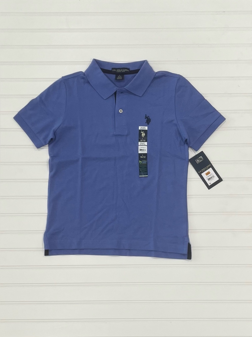 U.S. Polo Assn. Boys' Blue Polo Shirt, Size 12